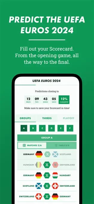 Screenshot from Copabet app